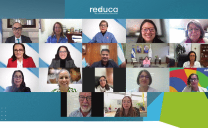 “Autoridades educativas de Argentina, Brasil, Chile, Colombia, Ecuador, El Salvador, Guatemala, Honduras y Perú participan en el V Encuentro de Ministros de Educación organizado por REDUCA, julio 2025.”